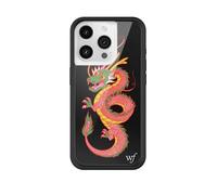 Wildflower Cases - Year of The Dragon Case, Compatible with Apple iPhone 15 Pro | Green, Chinese New Year, Trendy - Protective Black Bumper, 4ft Drop Test Certified, Women Owned Small Business