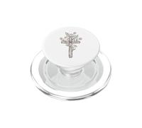 Wildflower Cross Art Pastel Bloom Divine Nature Design PopSockets PopGrip for MagSafe