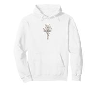 Wildflower Cross Art Pastel Bloom Divine Nature Design Pullover Hoodie