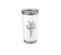 Wildflower Cross Art Pastel Bloom Divine Nature Design Stainless Steel Insulated Tumbler