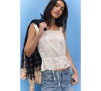 Wildflower Cross-Stitch Top at Free People in Ivory, Size: Medium - female