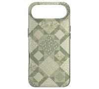 Wildflower Cute Floral On Sage Green Patchwork Quilting Case for iPhone Air