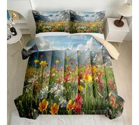 Wildflower Daisy Single Coverless Duvet Set All-Season 7.5 tog 3D