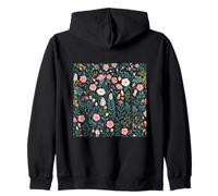 Wildflower Floral Botanical Plant Nature Watercolor Spring Zip Hoodie