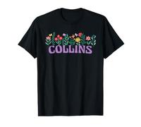 Wildflower Floral Collins First Name Mother's Day Women Value Graphic T-Shirt