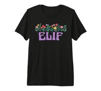 Wildflower Floral Elif First Name Mother's Day Women Premium T-Shirt