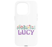 Wildflower Floral LUCY First Name Mother's Day Women Case for iPhone 15 Pro
