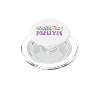 Wildflower Floral MAIYA First Name Mother's Day Women PopSockets PopGrip for MagSafe