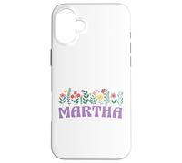 Wildflower Floral Martha First Name Mother's Day Women Case for iPhone 16 Plus