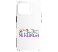 Wildflower Floral Miranda First Name Mother's Day Women Case for iPhone 16 Pro
