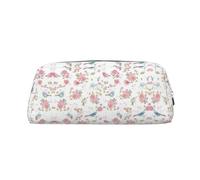 Wildflower Floral Print Pencil Bag Multi-Purpose Storage for School, Office, and Travel