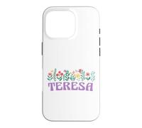 Wildflower Floral Teresa First Name Mother's Day Women Case for iPhone 16 Pro