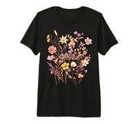 Wildflower Graphic Botanical Floral Bouquet Vintage Meadow Premium T-Shirt