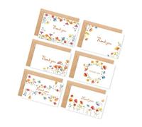 Wildflower Greeting Cards with Envelopes for Weddings Parties Thank You Foldable Design Party Stationeries User Friendly Recycled Paper Party Invitation