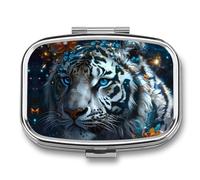 Wildflower Jungle Tiger Travel Pill Box Portable Pill Organizer Medical Box Pill Case Pill Container for Men Women
