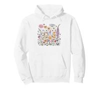 Wildflower Meadow Botanical Seed Packet Illustration Maker Pullover Hoodie