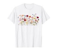 Wildflower Meadow - Botanical Watercolor Flowers T-Shirt