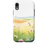 Wildflower Meadow Soft Bloom Field Scenic Landscape Case for iPhone XR