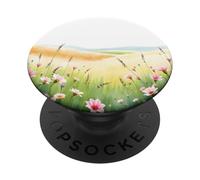 Wildflower Meadow Soft Bloom Field Scenic Landscape PopSockets Adhesive PopGrip