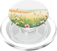 Wildflower Meadow Soft Bloom Field Scenic Landscape PopSockets PopGrip for MagSafe