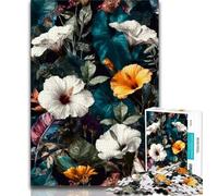 Wildflower Painting 1000 Piece Jigsaw Puzzles for Adults & Teens,Help The Brain Exercise Addictive Toys to Cultivate Patience A Work of Art (38x26cm)
