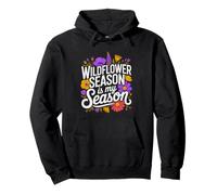 Wildflower Season Hiking Nature Lover Hiker Trail Bloom Pullover Hoodie