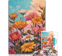 Wildflower Summer 1000 Piece Jigsaw Puzzle for Adults Teens,Stress Reliever Difficult Challenge Deal As Gifts for The Whole Family (75x50cm)