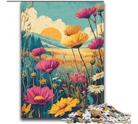 Wildflower Summer Adult Jigsaw Puzzles 2000, Help The Brain Exercise Addictive Toys to Cultivate Patience Perfect Decoration (70x100cm)