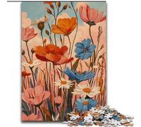 Wildflower Summer Adult Puzzles 1000 Pieces, Challenging Game And Family Play Artists Collection, Fine Art for Age 14 Years Up (50x75cm)
