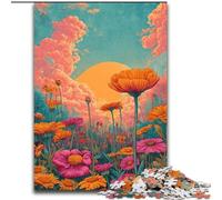 Wildflower Summer Jigsaw Puzzles for Teenagers 1000 Piece Puzzle, Family Fun Games Fun at Home Activities, Birthday Present, Travel Gifts (26x38cm)