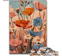 Wildflower Summer Jigsaw Puzzles for Teenagers 1000 Pieces, Educational Stress Relief Toy for Is Ideal As A Gift for The Whole Family (26x38cm)