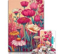 Wildflower Summer JigsawPuzzle 1000 Pieces for Adults,Family Game Stress Reliever Difficult Challenge Great Gifts And Toys (38x26cm)