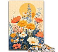 Wildflower Summer JigsawPuzzle 1000 Pieces for Adults,Learning Educational Toys Family Games with Matching Poster And Trivia Sheet (50x75cm)