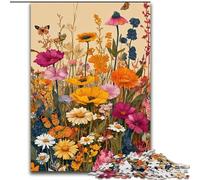 Wildflower Summer JigsawPuzzle 1000 Pieces for Teenagers, Educational Games DIY Toys with Matching Poster And Trivia Sheet for Age 14+ (26x38cm)