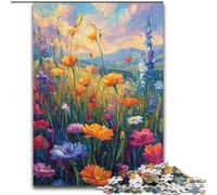Wildflower Summer JigsawPuzzle 1000 Pieces for Teenagers, Family Activity Fun at Home Activities, Birthday Present,Travel Gifts (50x75cm)