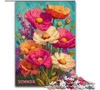 Wildflower Summer Jigsaws 1000 Pieces for Adults, Educational Games Home Decoration Suitable for Desktop Decoration (26x38cm)