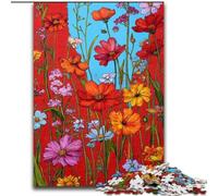 Wildflower Summer Puzzles for Adults 1000 Pieces, Stress Reliever Staycation Kill Time Enhance Love between Couples (26x38cm)