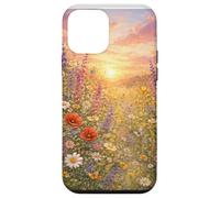 Wildflower Sunset Seamless Pattern | Meadow Floral Design Case for iPhone 12 mini