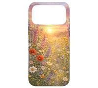 Wildflower Sunset Seamless Pattern | Meadow Floral Design Case for iPhone 17 Pro Max