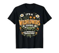 Wildflower T Shirt It's A Wild Flower Thing Value Graphic T-Shirt, Men, Black, M