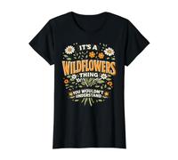 Wildflower T Shirt It's A Wild Flower Thing Value Graphic T-Shirt, Women, Black, M