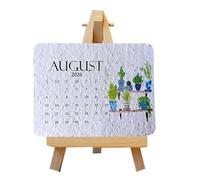 Wildflower Usage Embedded 2026 Wall Calendar Sustainable Degradable Paper with Gardening Guide for Nature Enthusiasts Degradable Planting Calendar