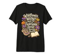 Wildflower Walker Keeps The Field Guide Stroll On Track Premium T-Shirt