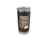 Wildflower Walker Keeps The Field Guide Stroll On Track Stainless Steel Insulated Tumbler