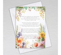 Wildflower Wedding Money Poem Cards Requesting a Monetary Gift in a Polite Manner: Vibrant Wildflower Wedding Money Poem (Pack of 50 with Envelopes)