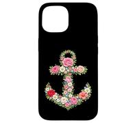 Wildflowers Anchor Flower Nautical Sailing Case for iPhone 15