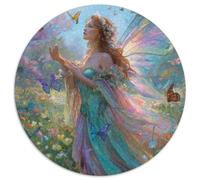 Wildflowers Blooming on The Grass, Charming Fairy Puzzle 1000pcs (67.5x67.5cm) Erwachsene Puzzle,Home Decor