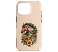 Wildflowers Boho Wild Horses Western Summer Country Case for iPhone 16 Pro