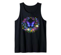 Wildflowers Butterfly Flower Gardening Floral Tank Top