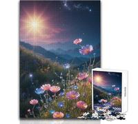 Wildflowers in Bloom Jigsaw Puzzles 1000 Pieces for Teenagers Cognitive Development Fun Game Special Thoughtful Celebration Present Size 38x52cm